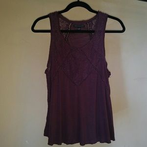 American Eagle Purple Lace Tank